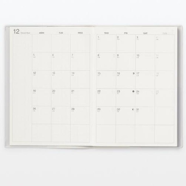 MUJI (無印良品)(ムジルシリョウヒン)の無印良品　2023 手帳　B6 インテリア/住まい/日用品の文房具(カレンダー/スケジュール)の商品写真