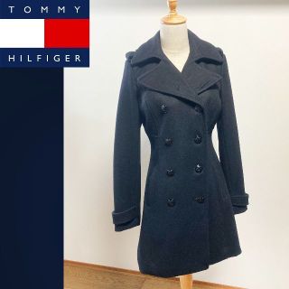 トミーヒルフィガー(TOMMY HILFIGER)の【毛７１％】トミー・ヒルフィガー　ロングピーコート　メルトン(ピーコート)