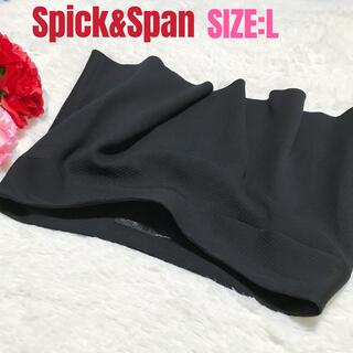 スピックアンドスパン(Spick & Span)のスピック アンド スパン フレア ミニスカート ブラック(ミニスカート)