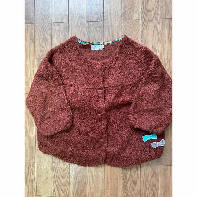 la poche biscuit カーディガン 120㎝ キッズ/ベビー/マタニティのキッズ服女の子用(90cm~)(ジャケット/上着)の商品写真