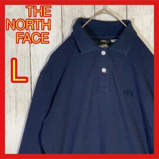 THE NORTH FACE ザノースフェイス LL 長袖ポロシャツ 刺繍ロゴ (ポロシャツ)