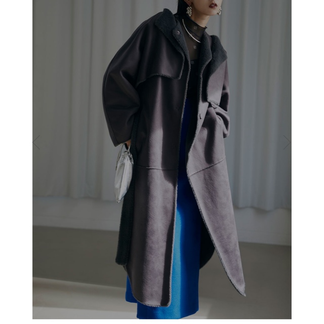 Ameri VINTAGE(アメリヴィンテージ)の完売色　MANY WAY USEFUL BOA COAT レディースのジャケット/アウター(ロングコート)の商品写真
