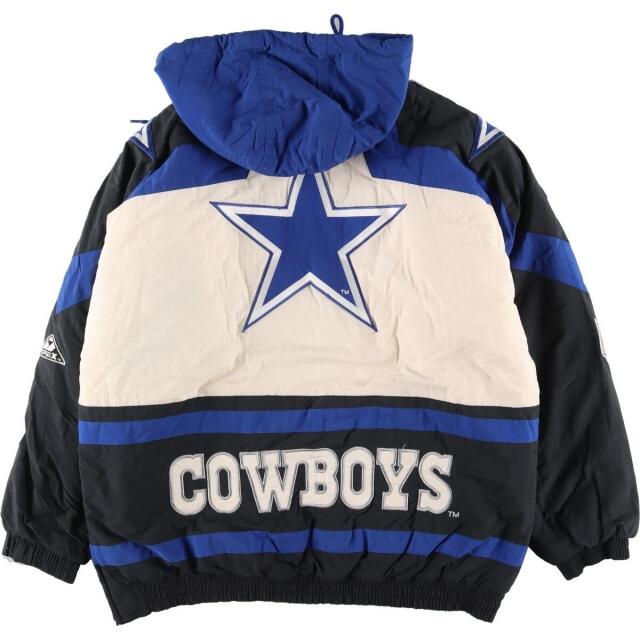 APEX ONE NFNFL DALLAS COWBOYS ダラスカウボーイズ ハーフジップ バックロゴ 中綿ジャケット メンズXXL /eaa293204