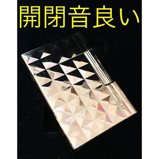 高額売筋】 付属品完備 開閉音あり デュポン ガスライター 金色