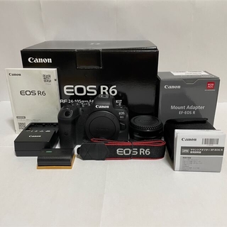 Canon - 美品 CANON EOS R6 ボディ & マウントアダプタ EF-EOS Rの通販 