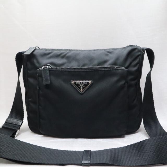 PRADA - 【美品】PRADA プラダ ショルダーバッグ ロゴプレート