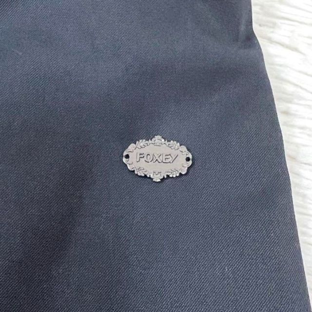 FOXEY NEW YORK コート タキシード コクーン ノーカラー 中綿