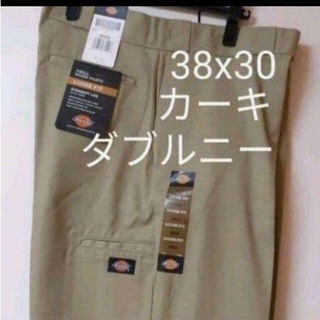 ディッキーズ(Dickies)の新品 38x30 KH ダブルニー ワークパンツ ディッキーズ カーキ(ワークパンツ/カーゴパンツ)