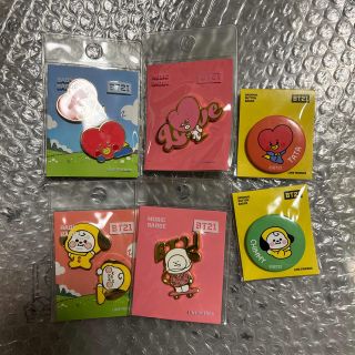 ビーティーイシビル(BT21)のBT21 ピンバッチ　缶バッチ(キャラクターグッズ)