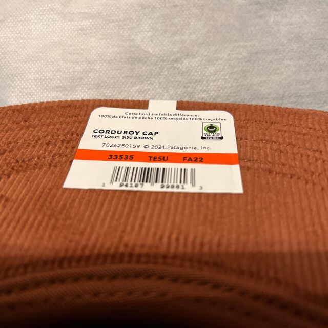 patagonia(パタゴニア)のpatagonia corduroy cap パタゴニア　キャップ　ゴーディロイ メンズの帽子(キャップ)の商品写真