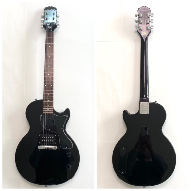 Epiphone(エピフォン)の【傷なし状態良】Epiphone by Gibson レスポールJr. ブラック 楽器のギター(エレキギター)の商品写真