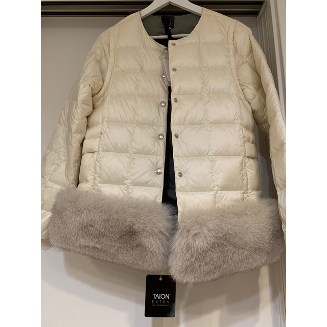 独特な店 間も無く掲載終了 taion extra Popup限定裾ファー グレージュ