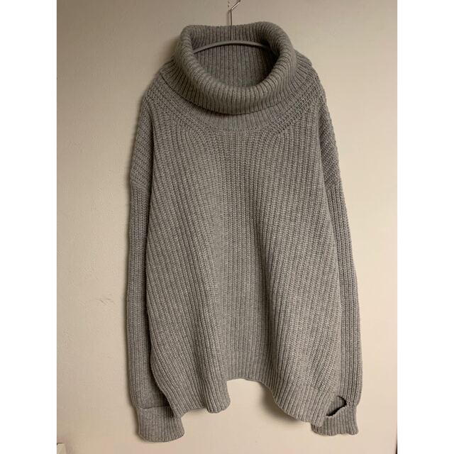 【美品】UNUSED アンユーズド　17AW タートルネックニット　グレー