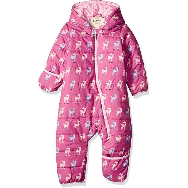 Hatley ハットレイ ベビー防寒ロンパース、バンビ 12M-18Mパープル キッズ/ベビー/マタニティのベビー服(~85cm)(ジャケット/コート)の商品写真