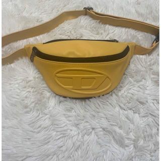 正規 新品 DIESEL ロゴ ショルダーバッグ ボディバッグ イエロー
