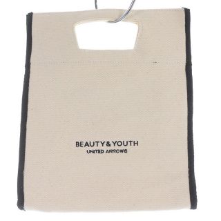 ビューティアンドユースユナイテッドアローズ(BEAUTY&YOUTH UNITED ARROWS)のB&Y ユナイテッドアローズ ハンドバッグ キャンバス スクエアロゴ べージュ(ハンドバッグ)