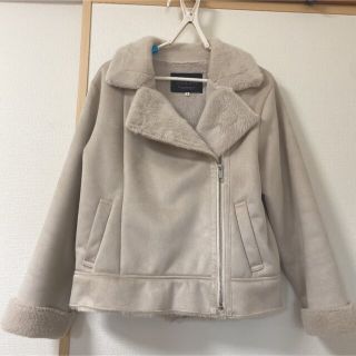 ジャスグリッティー(JUSGLITTY)の【美品】JUSGULITTY ライダースジャケット ムートンコート(ムートンコート)