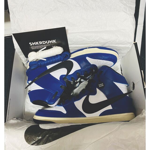 AMBUSH × NIKE DUNK HIGH "DEEP ROYAL" 29靴/シューズ