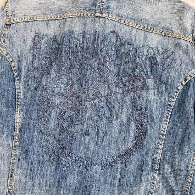 DIESEL - ディーゼル DIESEL ☆背中刺繍 デニムジャケット L G DIESEL - ディーゼル DIESEL ☆背中刺繍 デニムジャケット L G