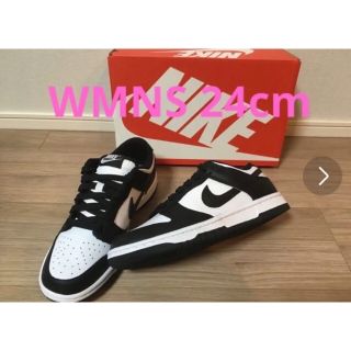 ナイキ(NIKE)のNIKE WMNS Dunk Low White/Black PANDA24cm(スニーカー)