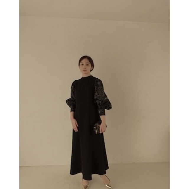 alumu.   エルム　 occasion dress/BLACK