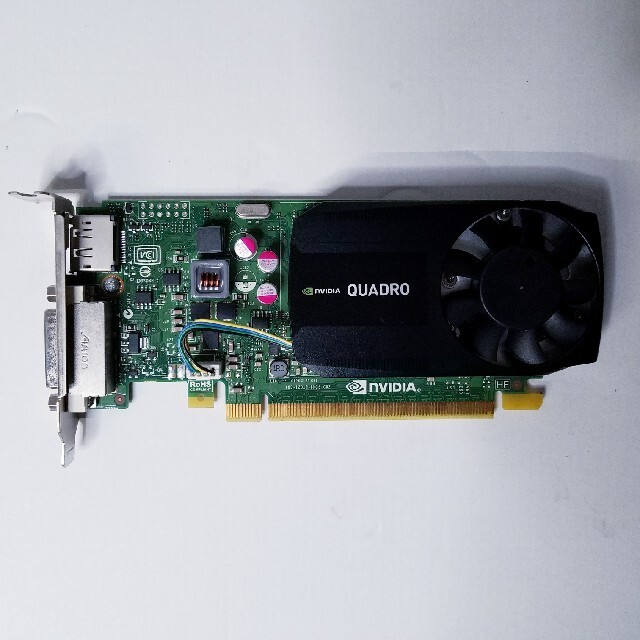 動作品　NVIDIA QUADRO K620　ロープロファイルグラボ