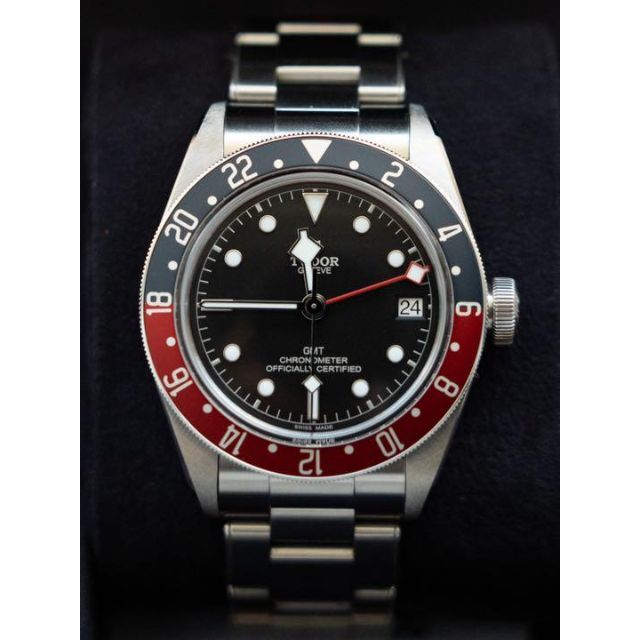 肌触りがいい Tudor - 79830RB GMT BAY BLACK TUDOR 腕時計(アナログ ...