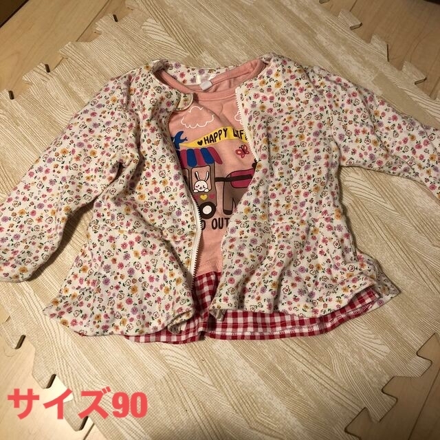 ⭐︎秋物⭐︎Tシャツと上着セット♪ キッズ/ベビー/マタニティのキッズ服女の子用(90cm~)(カーディガン)の商品写真