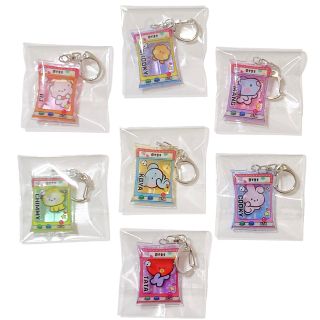 BT21 エアふわキーホルダー Vol.2 全7種コンプリートセット(アイドルグッズ)