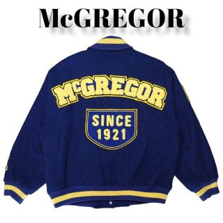 McGREGOR - McGREGOR メルトンウール スタジャン ワッペン刺繍 古着