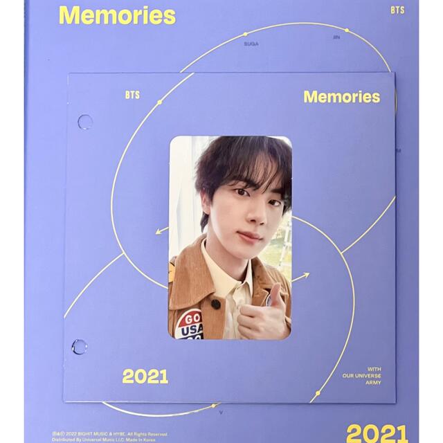 BTS memories トレカ　ジン　JIN 公式　DVDトレカ