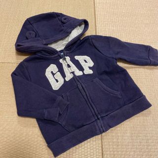 ベビーギャップ(babyGAP)のクマ耳 パーカー 70cm ベビーGAP(トレーナー)