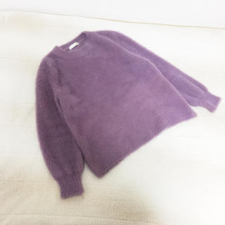 サンタモニカ(Santa Monica)のused  ＊  ふわふわ紫tops(ニット/セーター)