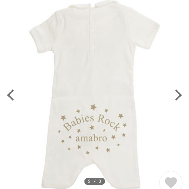 babyGAP(ベビーギャップ)のロンパース amabro バブドレス 60cm アマブロ BAB DRESS キッズ/ベビー/マタニティのベビー服(~85cm)(ロンパース)の商品写真