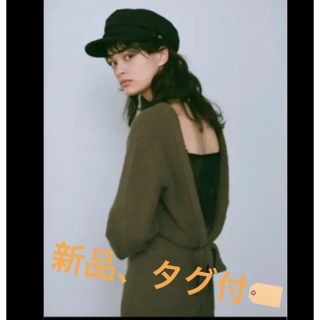 リリーブラウン(Lily Brown)のリリーブラウン　大人気💋新品⭐️ニットワンピ　ブラウン　レース　(ロングワンピース/マキシワンピース)