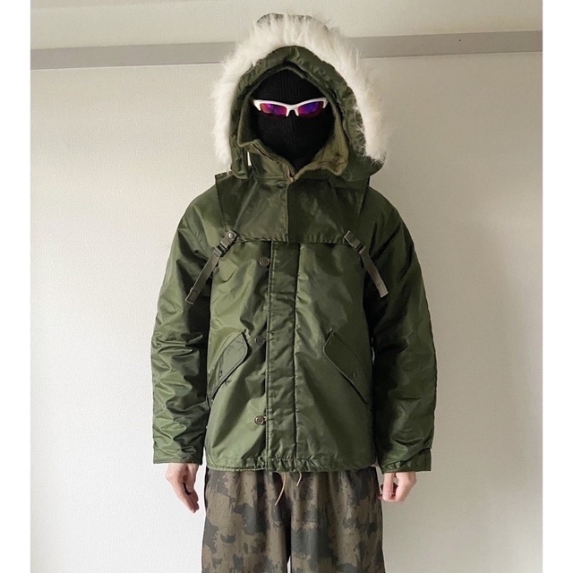 ALPHA INDUSTRIES - 完品 ファーフード付き vintage 米軍 us.navy