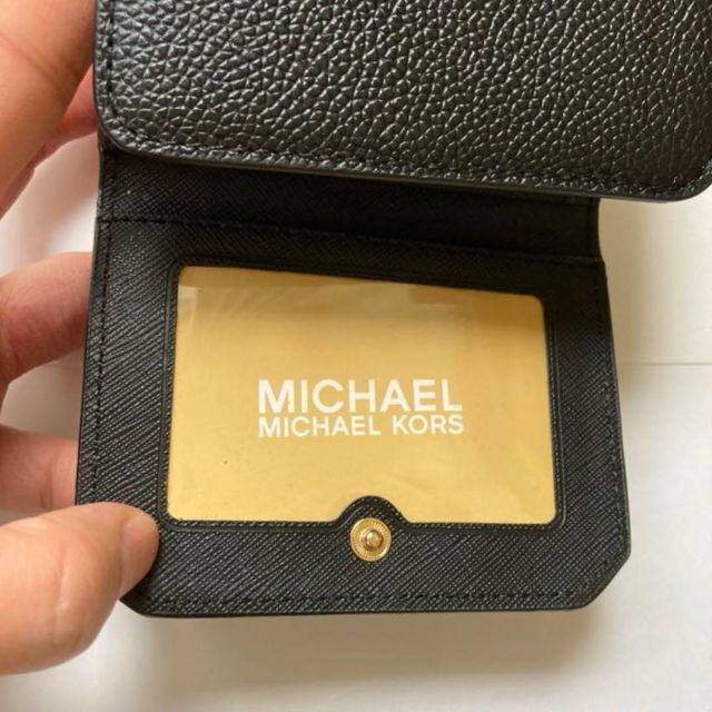 超美品❤︎ MICHAELKORS マイケルコース 三つ折り財布 コンパクト　黒