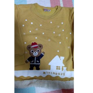 ミキハウス(mikihouse)のミキハウストレーナー100雪スノーボアからし(Tシャツ/カットソー)