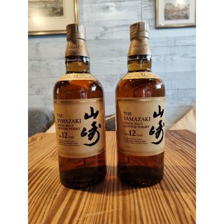 山崎12年　2本　箱無し　10/29発送予定(ウイスキー)