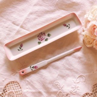 アフタヌーンティー(AfternoonTea)のお値下げ♡マニーローズペーパーナイフトレイセット陶器イマンプリンセスローズ薔薇(その他)