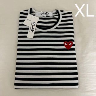 COMME des GARCONS   プレイコムデギャルソン ボーダーロンTの通販｜ラクマ