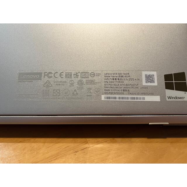 Lenovo(レノボ)のノートパソコン　Lenovo ideapad Miix 320-10ICR スマホ/家電/カメラのPC/タブレット(ノートPC)の商品写真