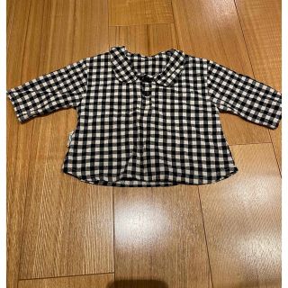 【大特価】韓国子供服　SALE ギンガムチェック　シャツ　トップス　(シャツ/カットソー)