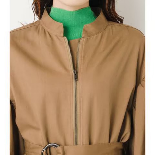 SLY VOLUME SLEEVE LONG BZ スライ ベージュ アウター