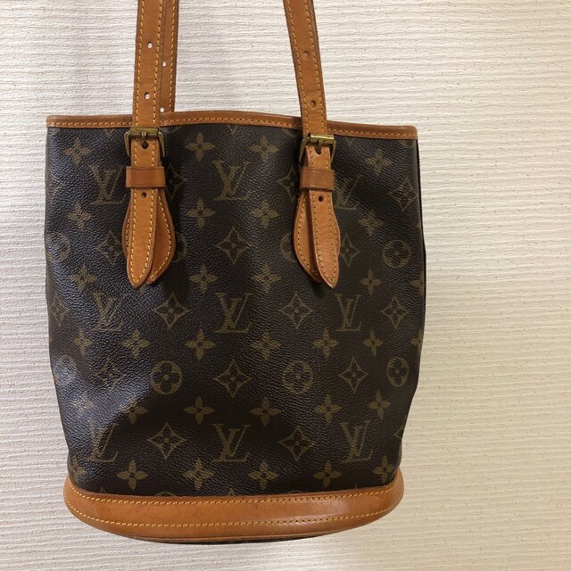 LOUIS VUITTON バゲットPMモノグラムハンドバッグ