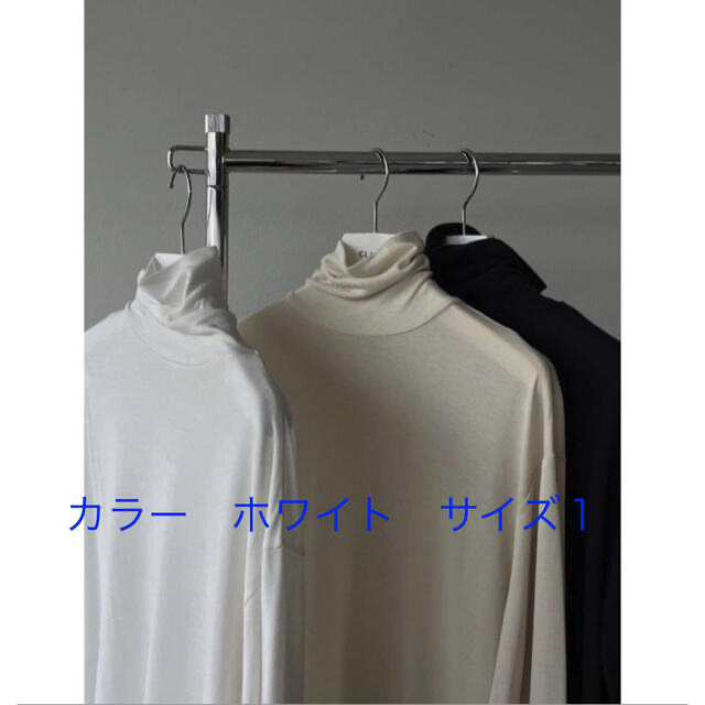 CLANE H/N SOFT CUT TOPS ホワイト　サイズ１