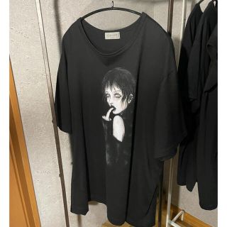 ヨウジヤマモト ファム × 笹田靖人 14AW アートプリントTシャツワンピース