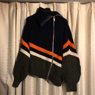 サカイ(sacai)のsacai ニットジャケット(ニット/セーター)