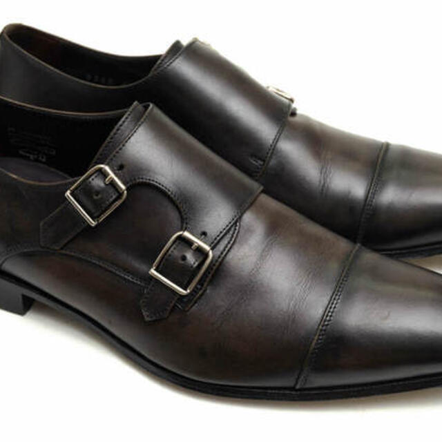 ハリス／HARRIS シューズ ビジネスシューズ 靴 ビジネス メンズ 男性 男性用レザー 革 本革 ブラック 黒 9345 ダブルモンクストラップ  ストレートチップ レザーソール
