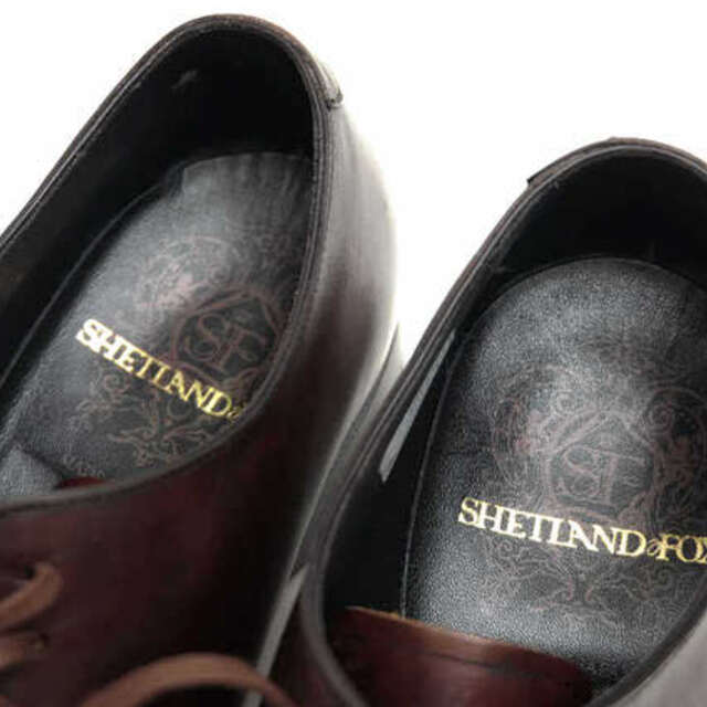シェットランドフォックス／SHETLANDFOX シューズ ビジネスシューズ 靴 ビジネス メンズ 男性 男性用レザー 革 本革 ダークブラウン 茶 ブラウン  057F DUKE WHOLE-CUT デューク ホールカット プレーントゥ グッドイヤーウェルト製法